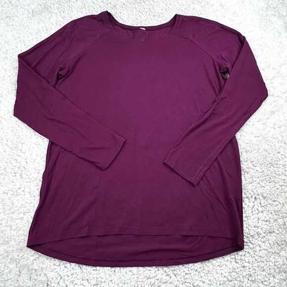 Lululemon Emerald Long Sleeve Tee Marvel Purple - Picture 2 of 8